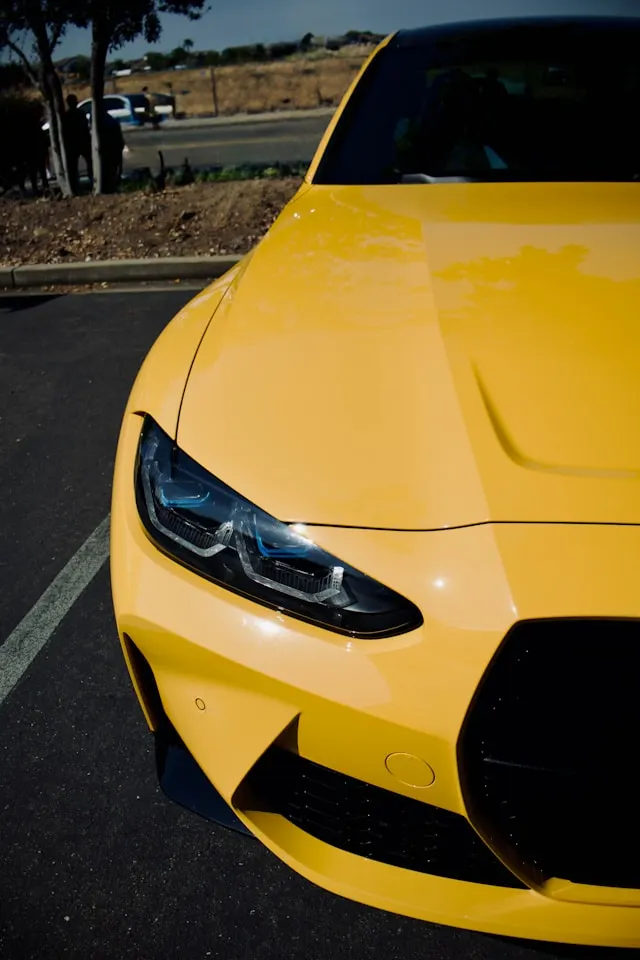 yellow wrapped car